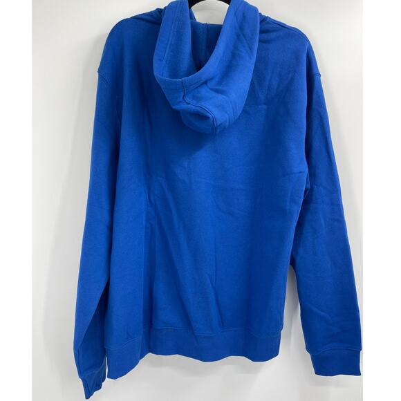 Tek Gear Mens Ultrasoft Fleece Pullover Hoodie Sweatshirt XL Blue Activewear NEW - Picture 2 of 11